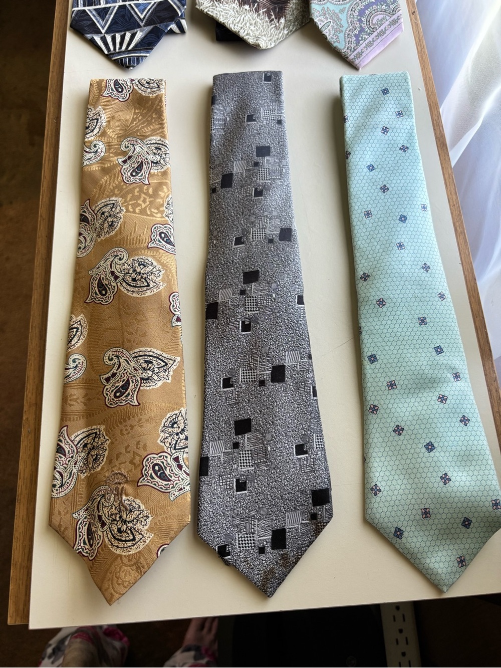 Lot 6 Men’s Ties Various Names 100% Silk